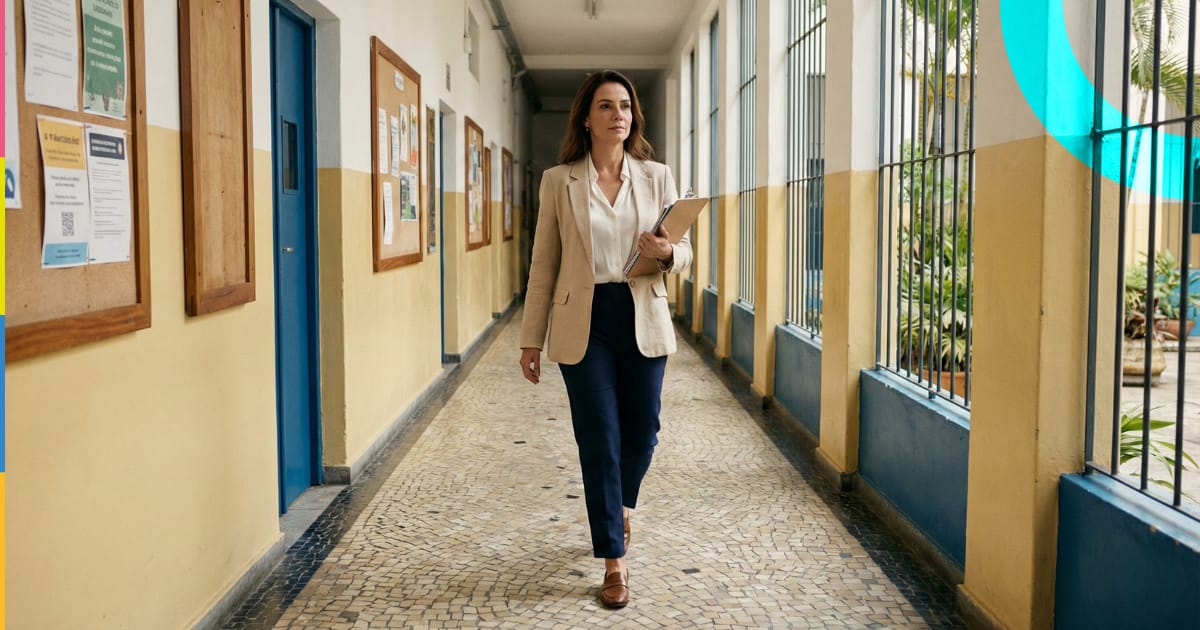 Rotina de uma gestora escolar