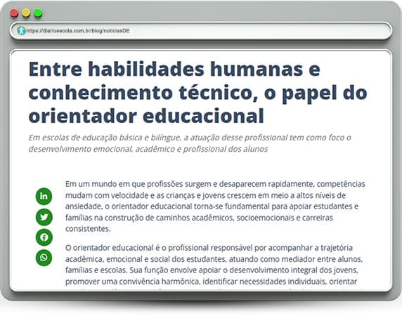 O papel do orientador educacional