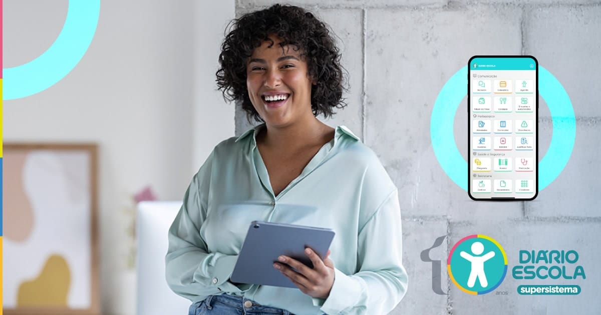 Comunicação escolar digital, aplicativo de gestão para escolas, diário eletrônico e plataforma de controle educacional para otimizar a administração escolar.