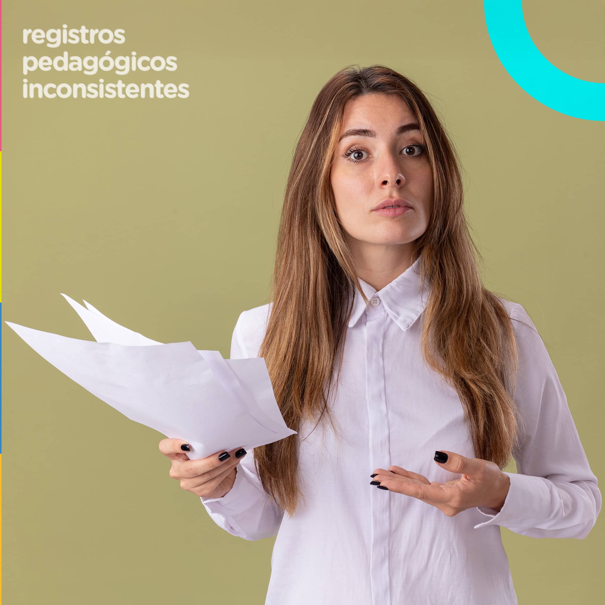 Registros pedagógicos inconsistentes