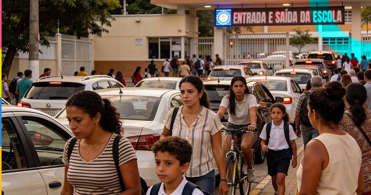 organizar a entrada e saída dos alunos