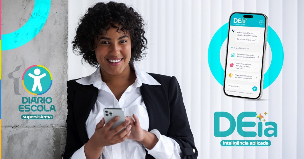 Diretora parceira do supersistema Diário Escola