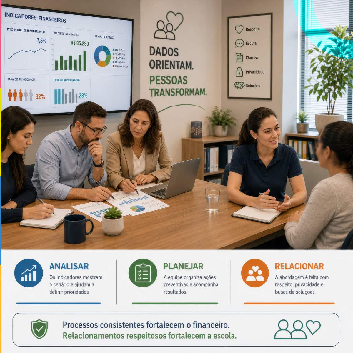 Indicadores de inadimplência escolar