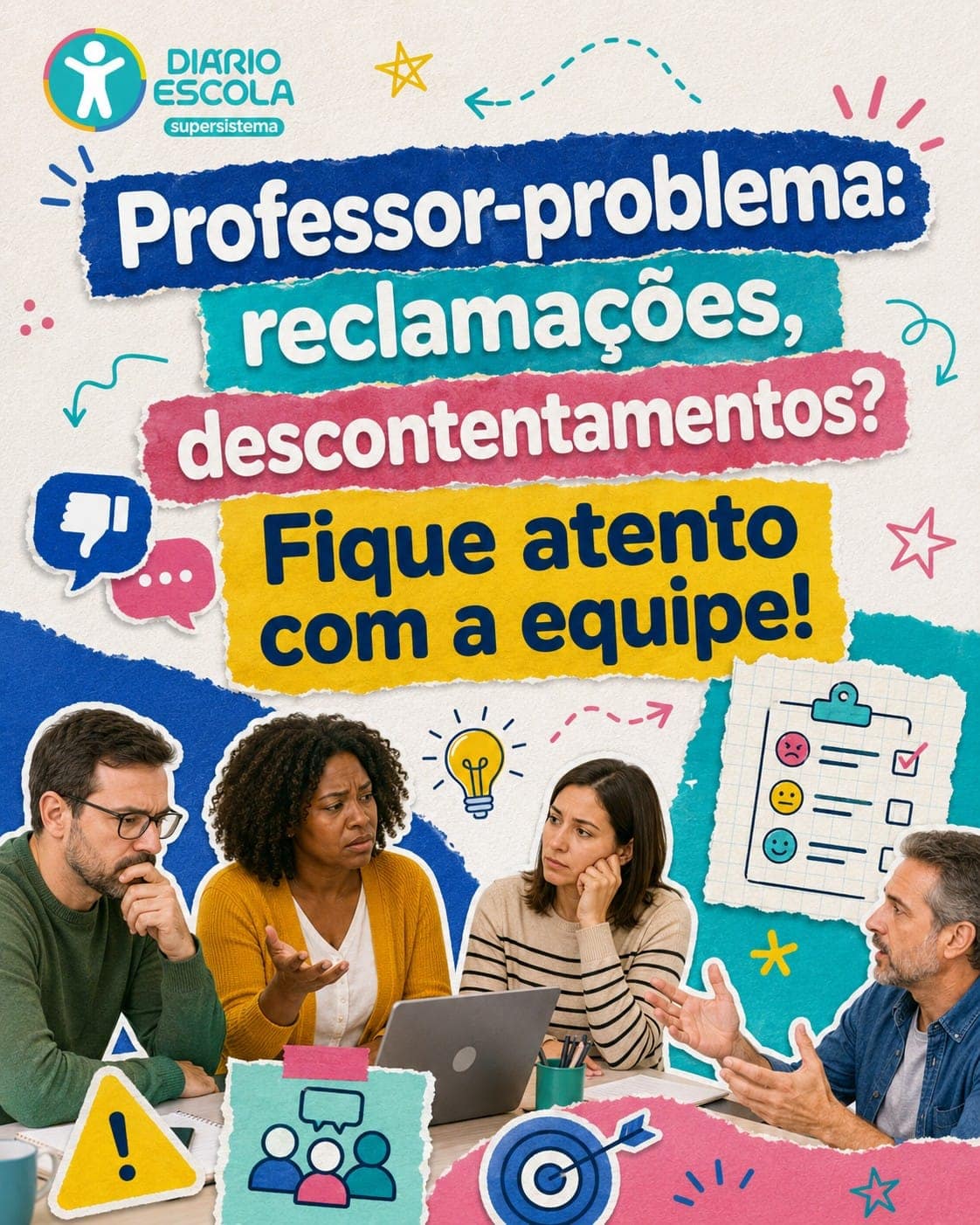 Diário Escola professor problema