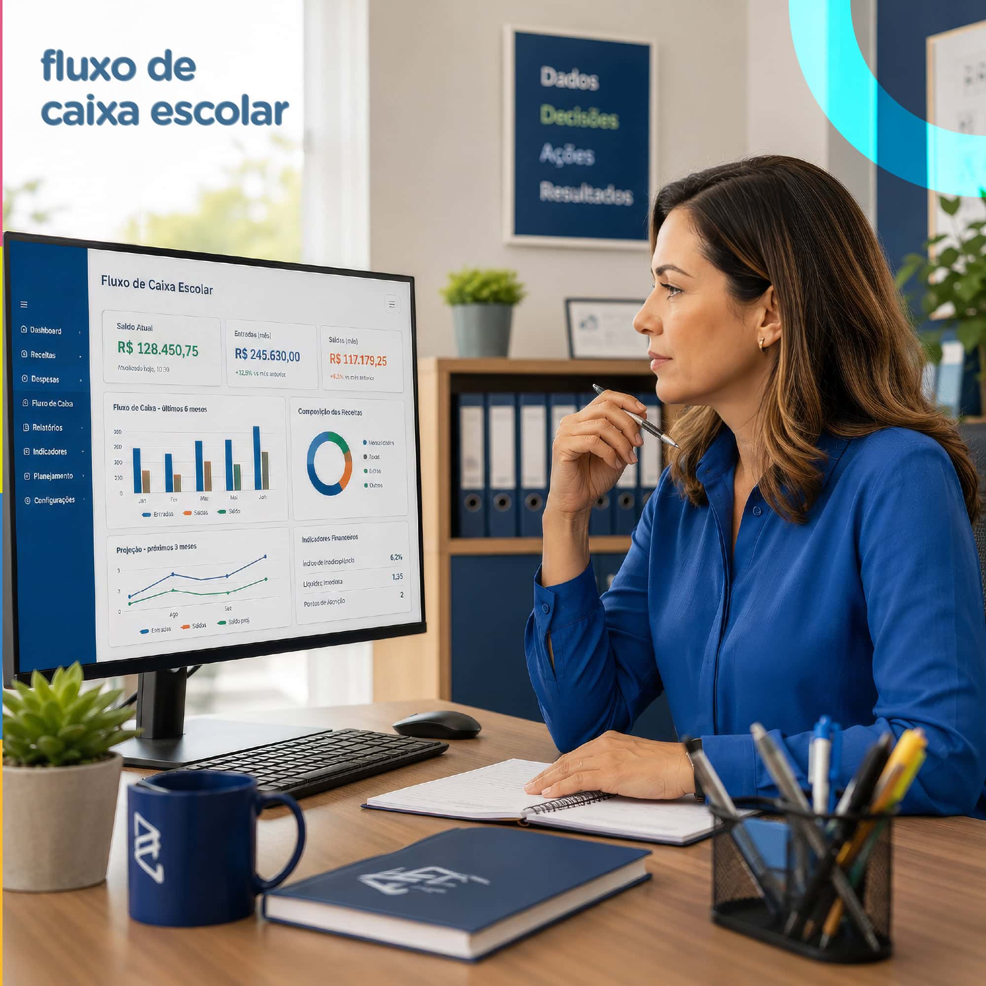 Fluxo de caixa escolar