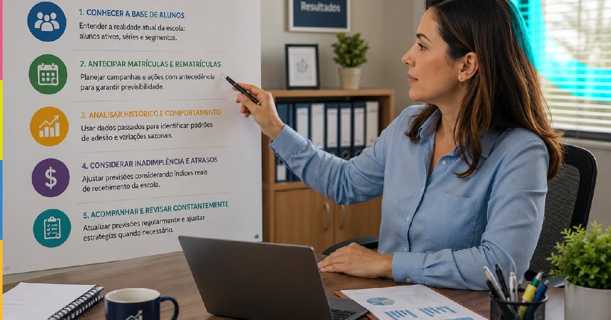 Como prever receitas escolares