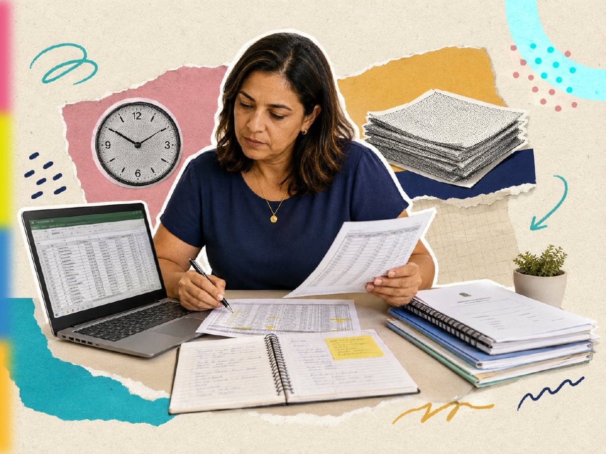 Comparação entre sistema de gestão escolar e planilhas