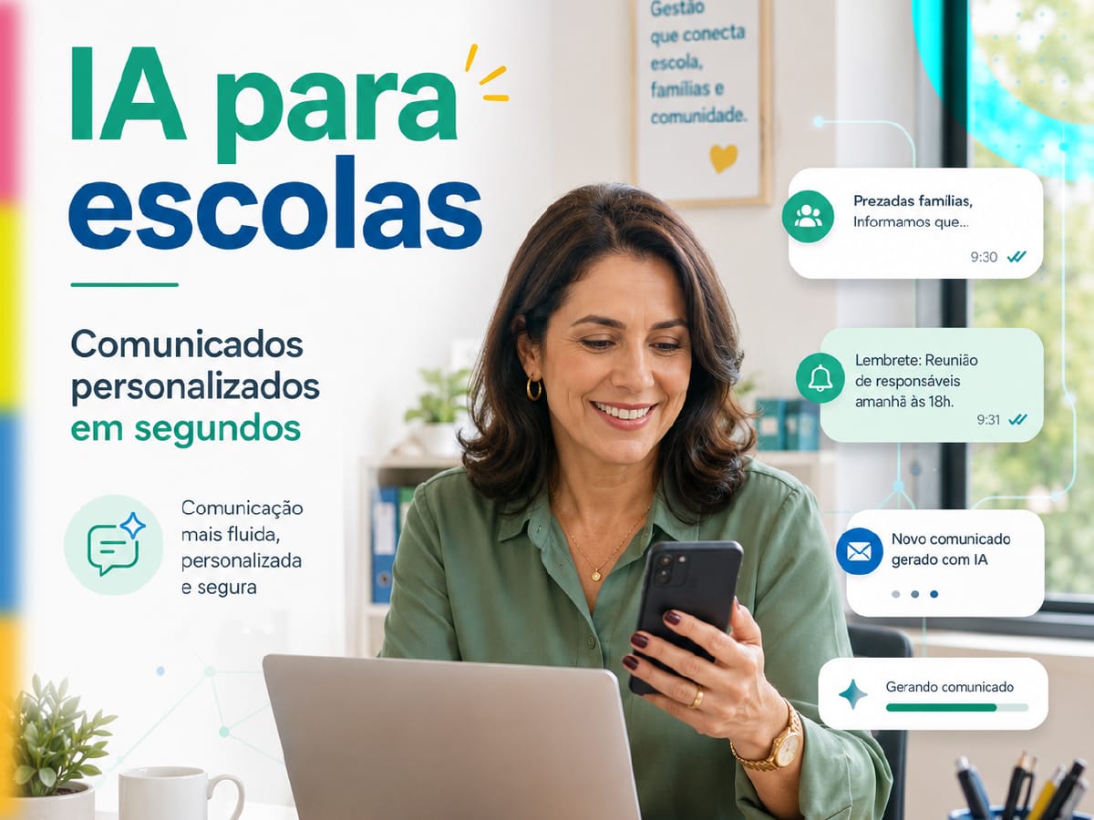 Solução de IA para Escolas: recurso de inteligência artificial para comunicação escolar do Diário Escola
