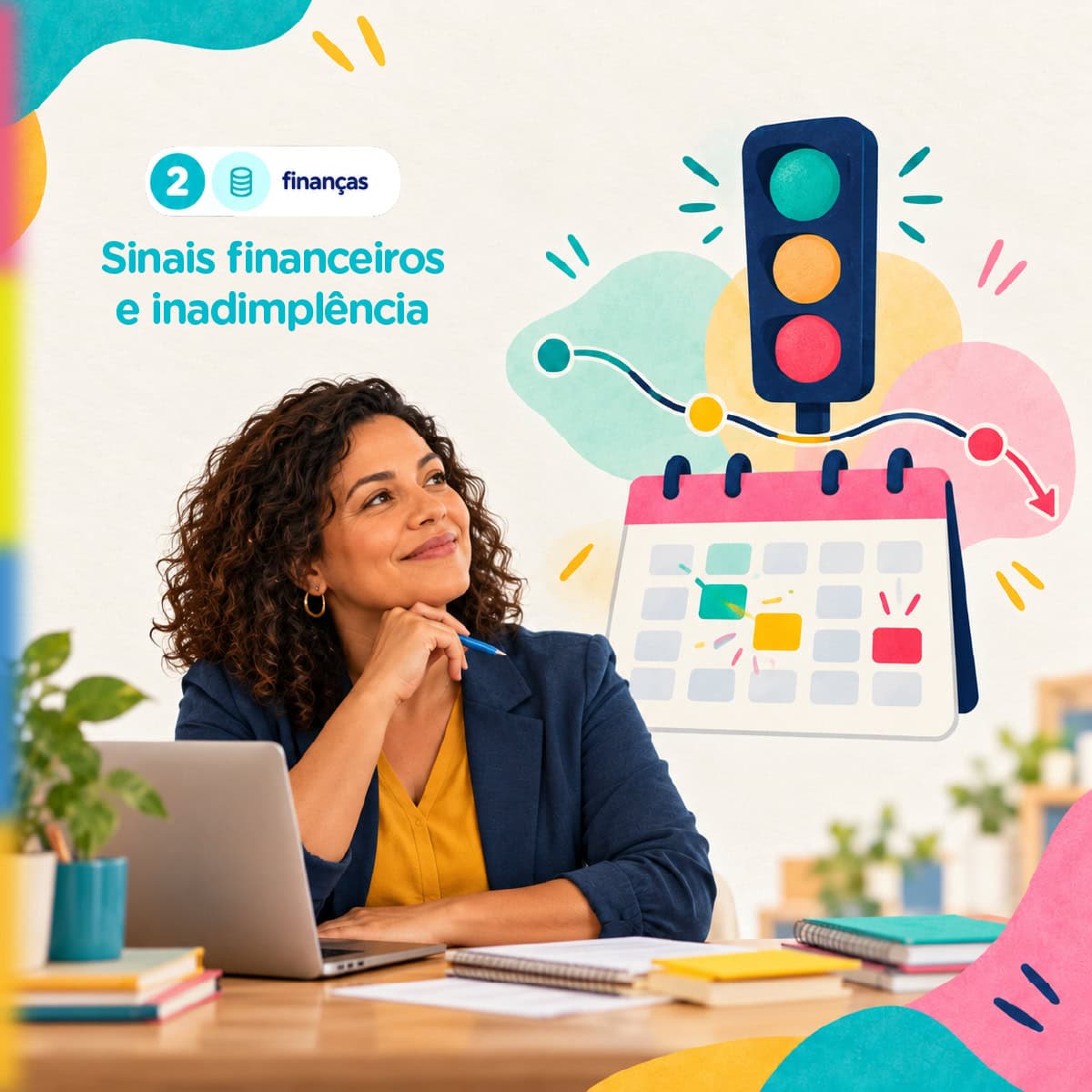 Mapa DE: sinais financeiros e inadimplência