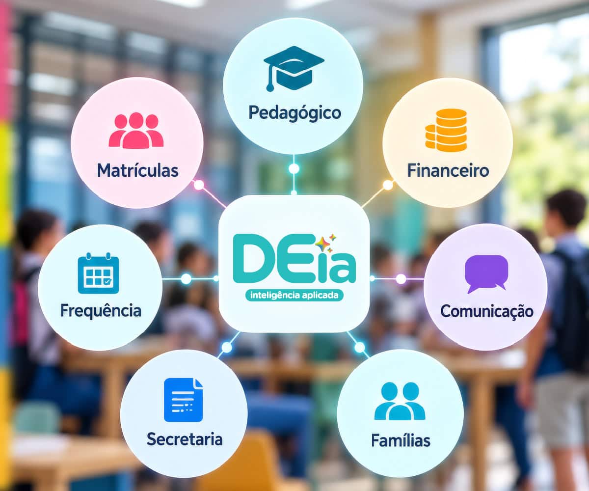 Há diferença entre conversar com uma IA e contar com inteligência aplicada à análise de dados escolares, com contexto, permissões e decisão humana.