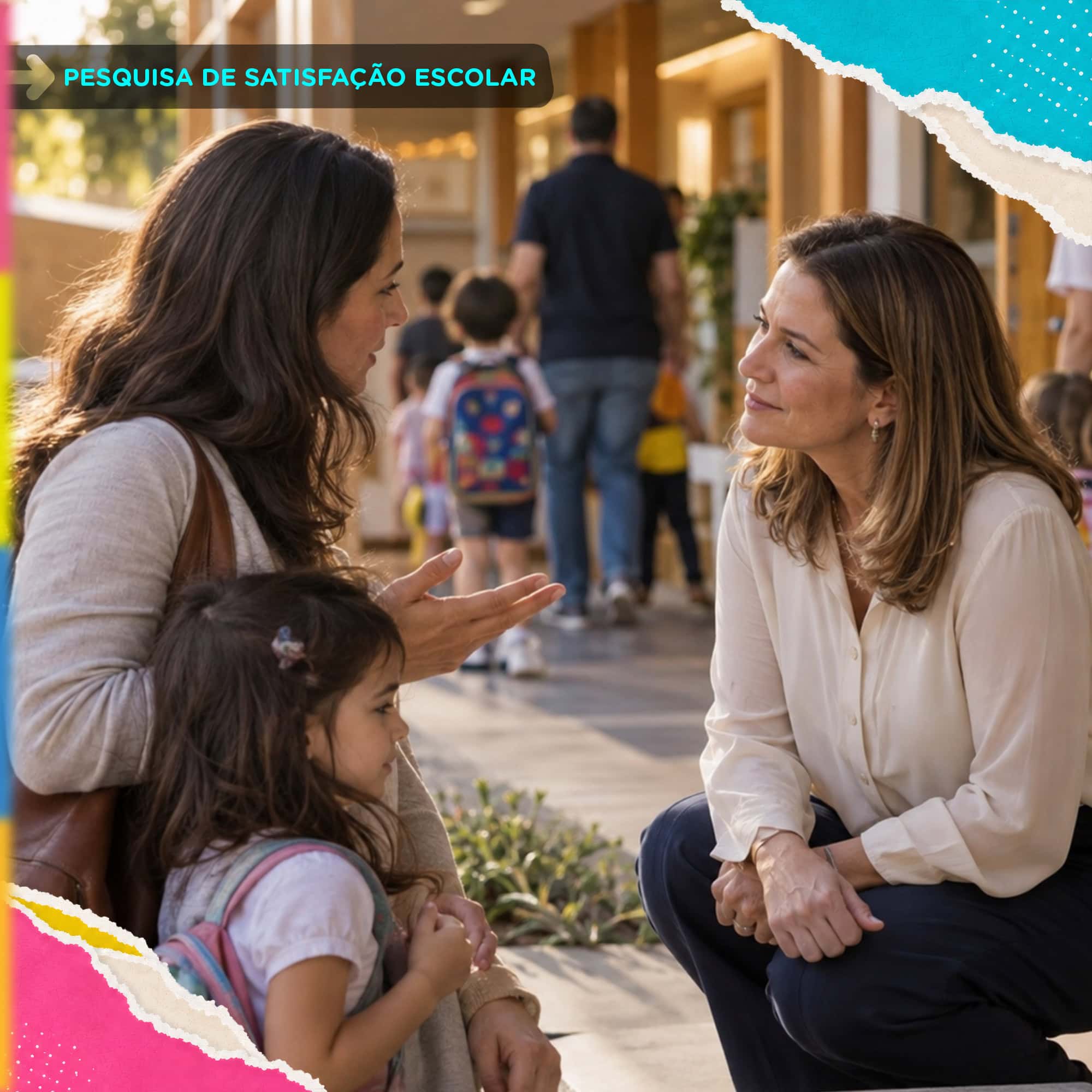 A pesquisa de satisfação escolar serve para ouvir as famílias e agir antes da insatisfação.