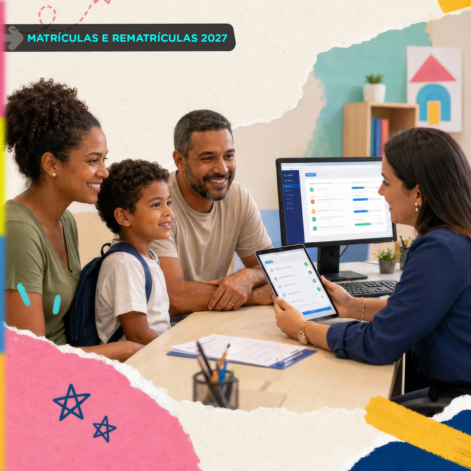 Organizar as matrículas e rematrículas 2027 em uma jornada digital integrada.