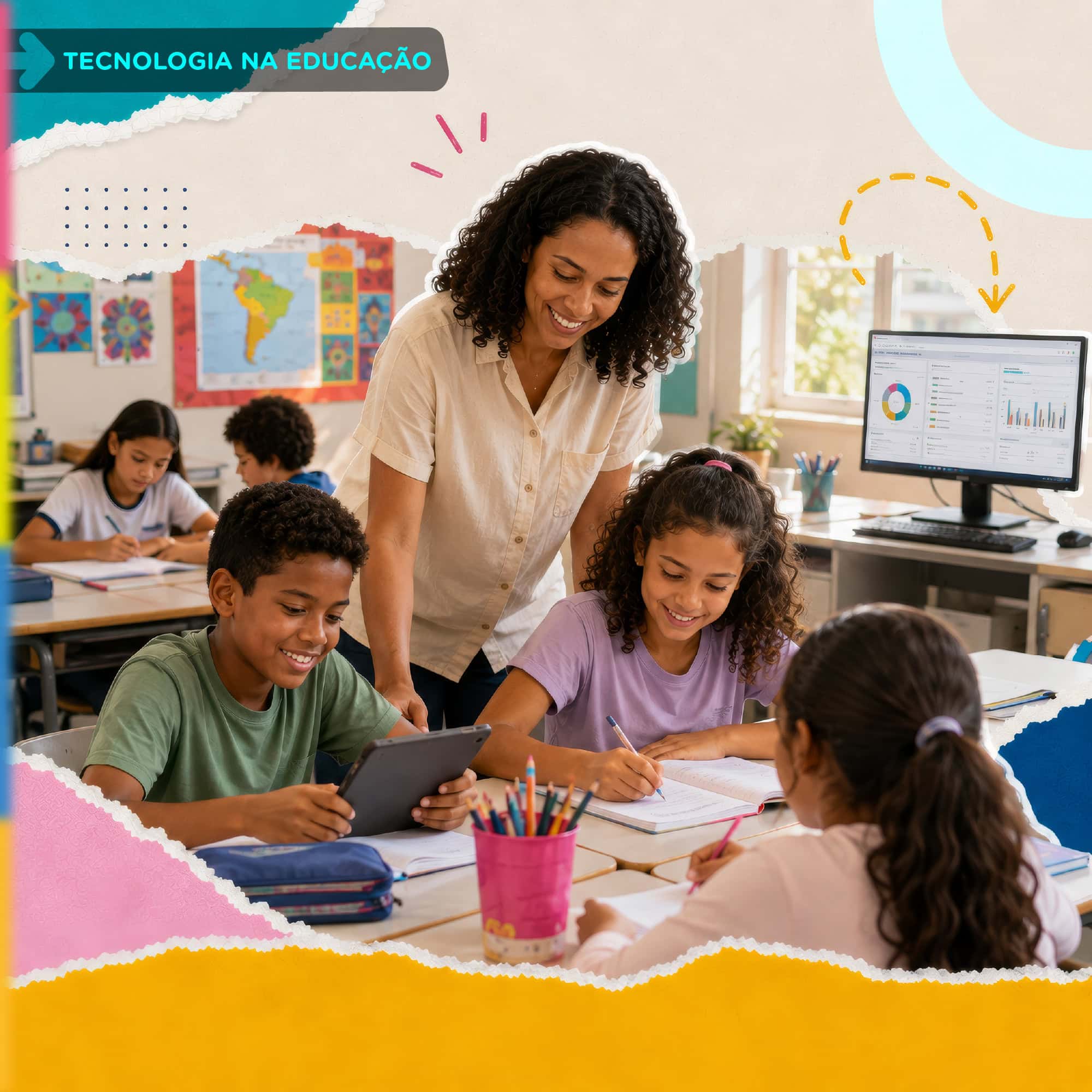 A tecnologia na educação só cumpre seu papel quando serve às pessoas.