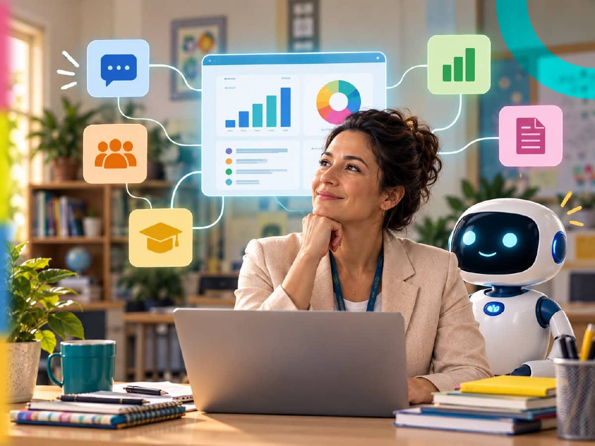 A gestão escolar digital integra todos os setores de uma escola em um supersistema de gestão escolar.