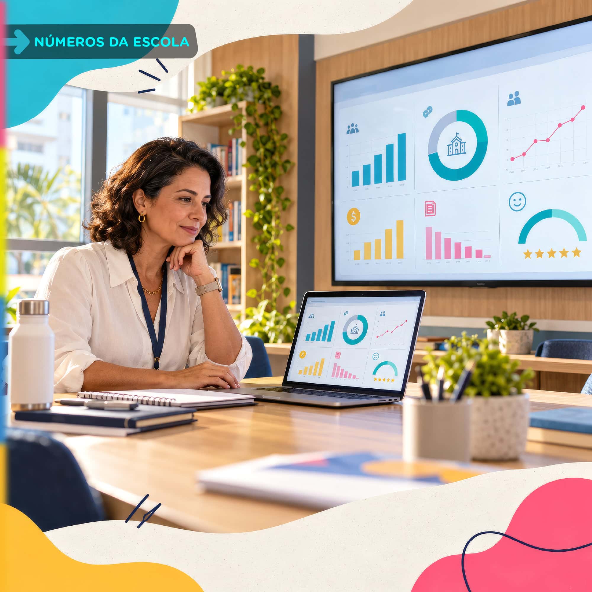 Os números da escola devem ser observados e monitorados mensalmente.