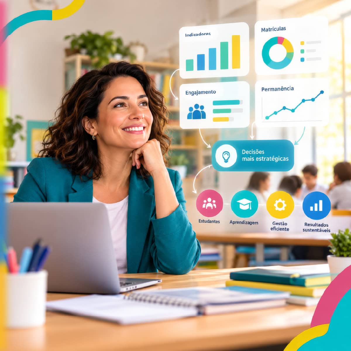 Uma gestão escolar inteligente se apoia em dados, do diagnóstico à tomada de decisões.
